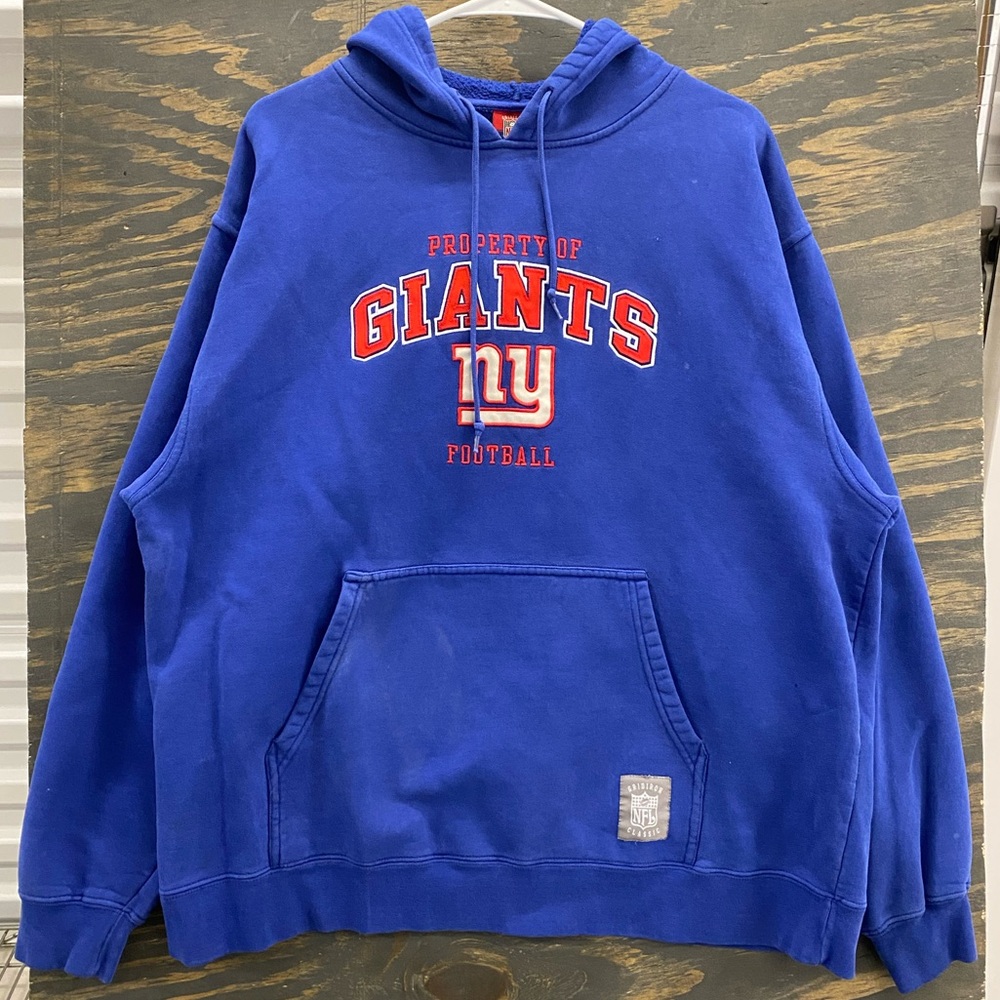 VintageY2K Reebok NFL Gridiron Classic New York Giants Hoodie XL Blue
